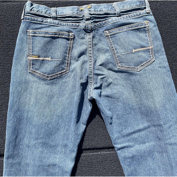 Ariat Jeans Mens 40x30 Blue M5 Straight Leg Denim Workwear Western Rebar Cowboy - Picture 12 of 12